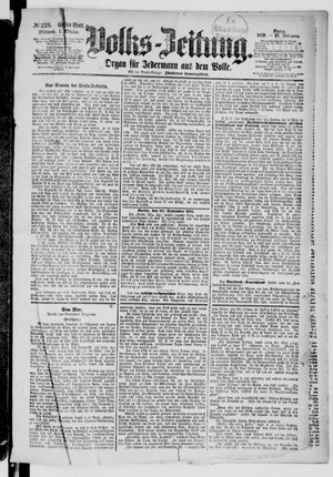 Volks-Zeitung on Oct 1, 1879