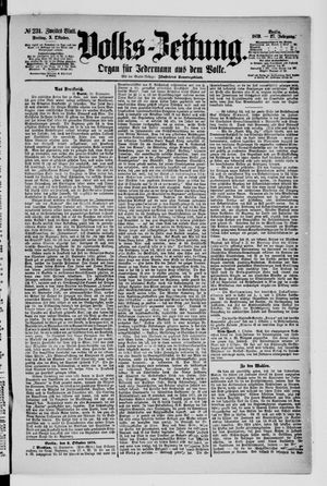 Volks-Zeitung vom 03.10.1879