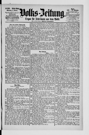 Volks-Zeitung vom 08.10.1879