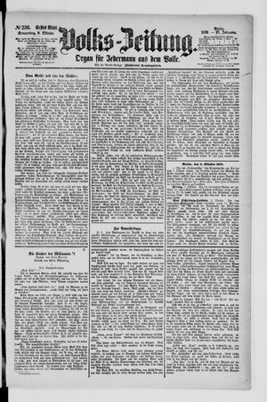 Volks-Zeitung vom 09.10.1879