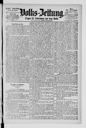 Volks-Zeitung vom 10.10.1879