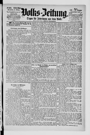 Volks-Zeitung vom 11.10.1879
