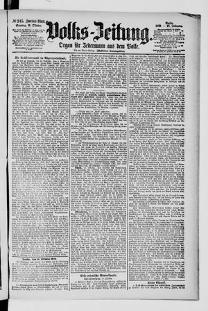 Volks-Zeitung vom 19.10.1879