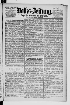 Volks-Zeitung vom 21.10.1879