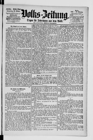 Volks-Zeitung vom 30.10.1879