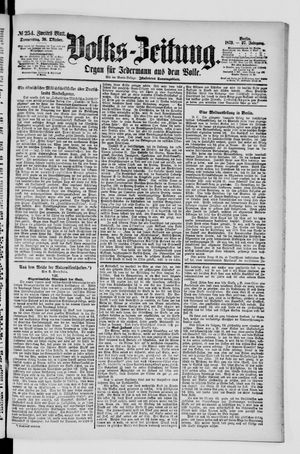 Volks-Zeitung vom 30.10.1879