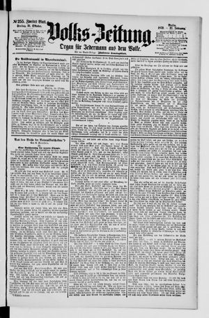 Volks-Zeitung vom 31.10.1879