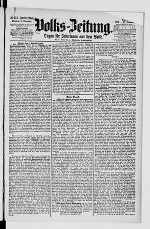 Volks-Zeitung vom 02.11.1879
