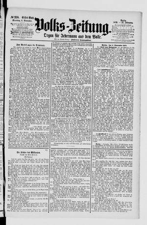 Volks-Zeitung vom 04.11.1879