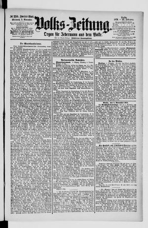 Volks-Zeitung vom 05.11.1879