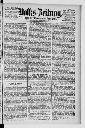 Volks-Zeitung vom 11.11.1879