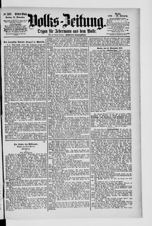 Volks-Zeitung vom 14.11.1879
