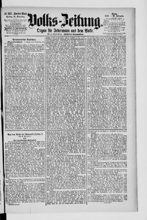 Volks-Zeitung vom 14.11.1879