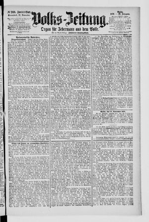 Volks-Zeitung vom 15.11.1879