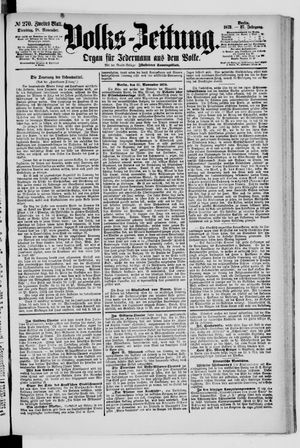 Volks-Zeitung vom 18.11.1879
