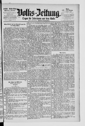 Volks-Zeitung vom 03.12.1879