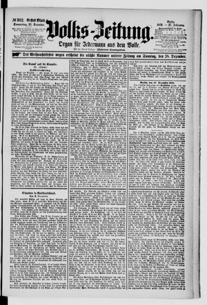 Volks-Zeitung on Dec 25, 1879
