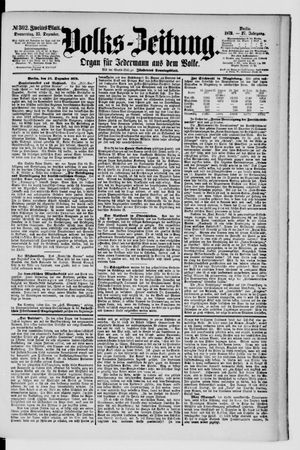 Volks-Zeitung on Dec 25, 1879