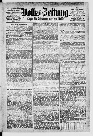 Volks-Zeitung vom 01.01.1880