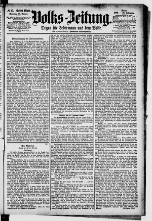 Volks-Zeitung vom 18.01.1880