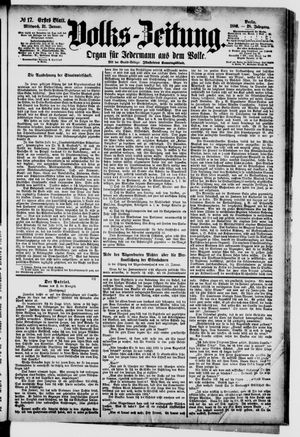 Volks-Zeitung vom 21.01.1880