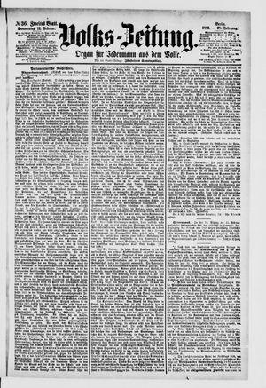 Volks-Zeitung vom 12.02.1880