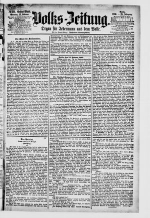 Volks-Zeitung vom 15.02.1880