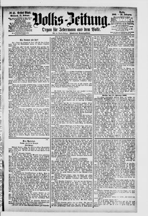 Volks-Zeitung vom 18.02.1880