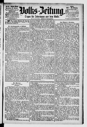 Volks-Zeitung vom 21.02.1880