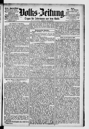 Volks-Zeitung vom 21.02.1880