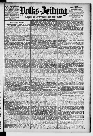Volks-Zeitung vom 24.02.1880