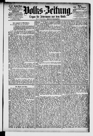 Volks-Zeitung vom 25.02.1880