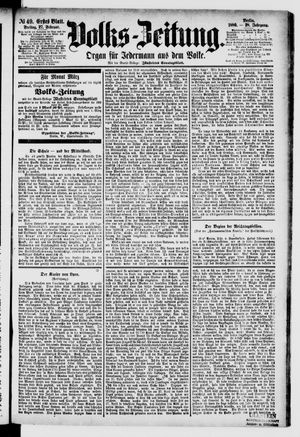 Volks-Zeitung vom 27.02.1880