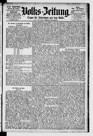 Volks-Zeitung vom 29.02.1880