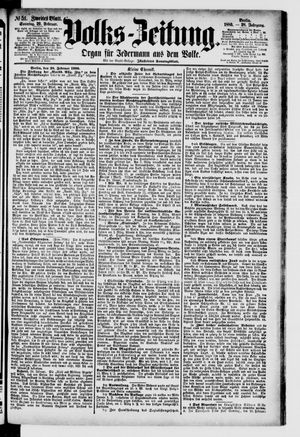Volks-Zeitung vom 29.02.1880