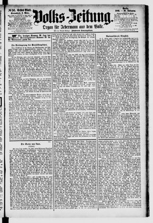Volks-Zeitung vom 06.03.1880