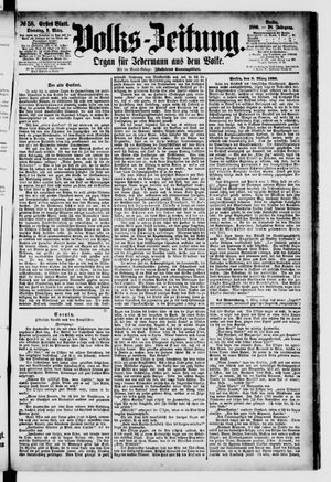 Volks-Zeitung vom 09.03.1880