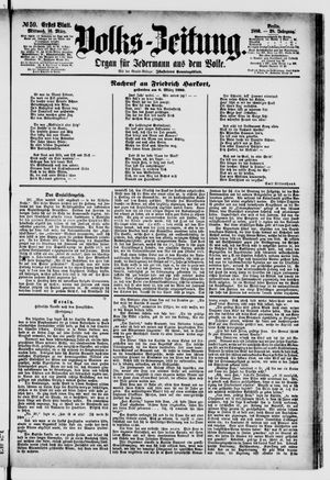 Volks-Zeitung vom 10.03.1880
