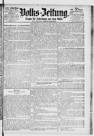 Volks-Zeitung vom 11.03.1880