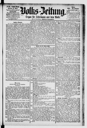 Volks-Zeitung vom 14.03.1880