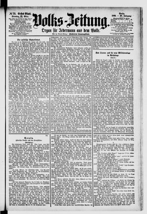 Volks-Zeitung vom 23.03.1880