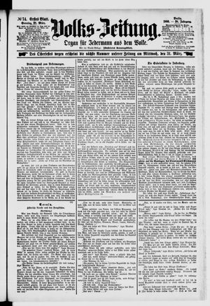 Volks-Zeitung vom 28.03.1880