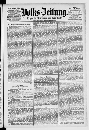 Volks-Zeitung vom 01.04.1880