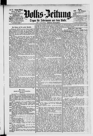 Volks-Zeitung vom 02.04.1880