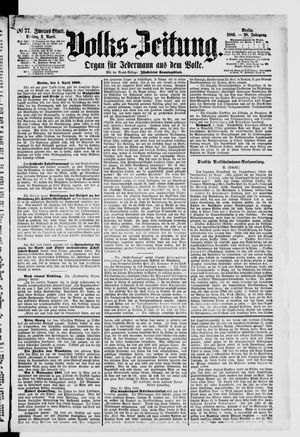Volks-Zeitung vom 02.04.1880