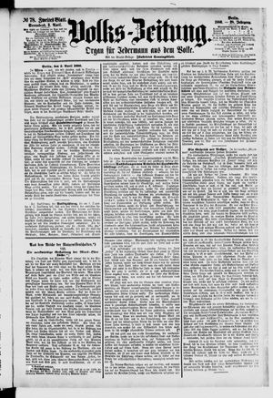 Volks-Zeitung vom 03.04.1880