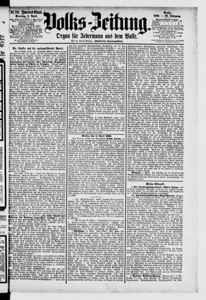 Volks-Zeitung vom 04.04.1880