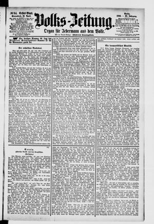 Volks-Zeitung vom 10.04.1880