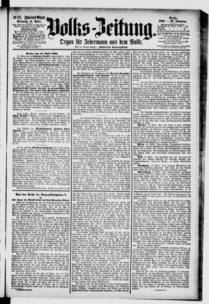 Volks-Zeitung vom 14.04.1880