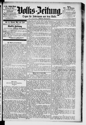 Volks-Zeitung vom 16.04.1880
